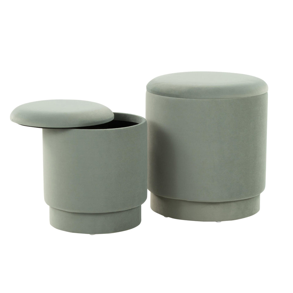 Marla Upholstered Ottoman Set