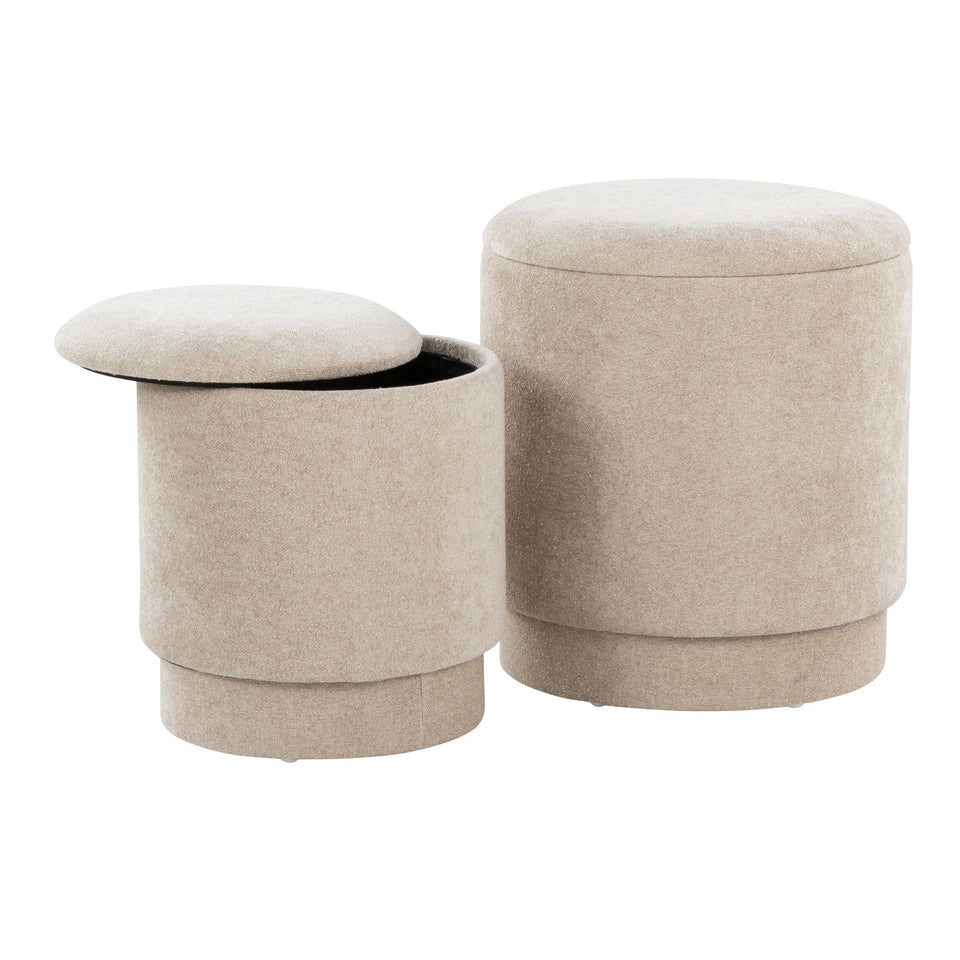 Marla Upholstered Ottoman 2-piece Set
