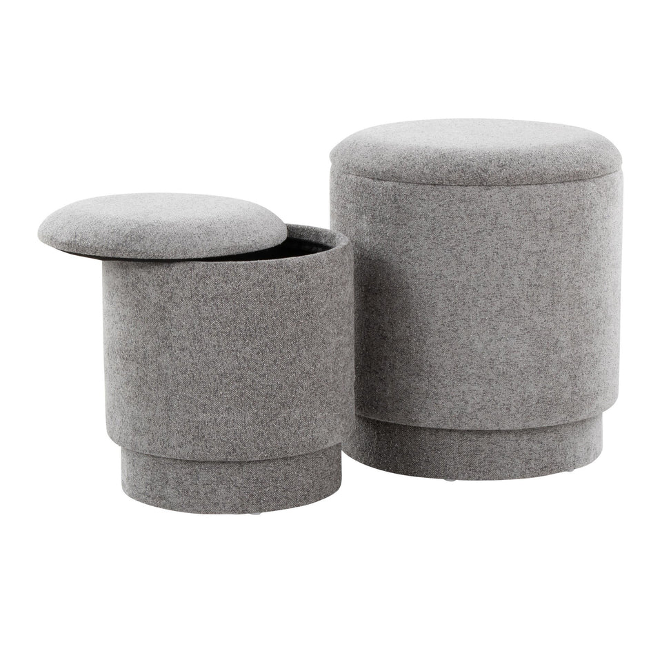 Marla Upholstered Ottoman 2-piece Set