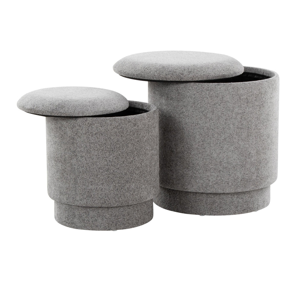 Marla Upholstered Ottoman 2-piece Set