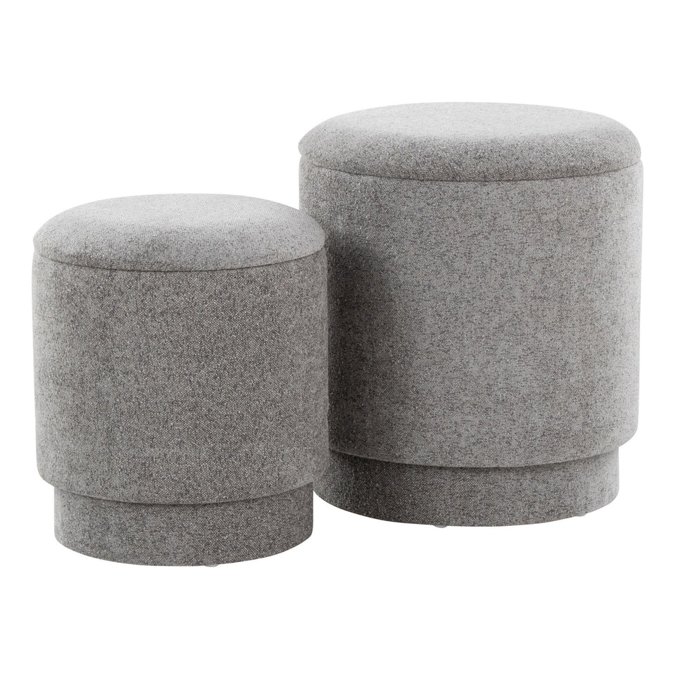 Marla Upholstered Ottoman 2-piece Set