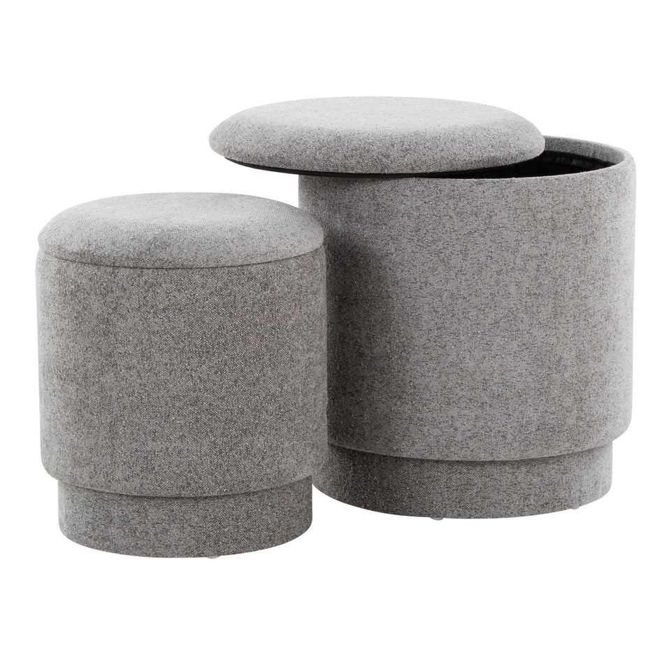Marla Upholstered Ottoman 2-piece Set