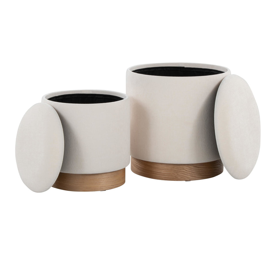 Marla Nesting Ottoman Set