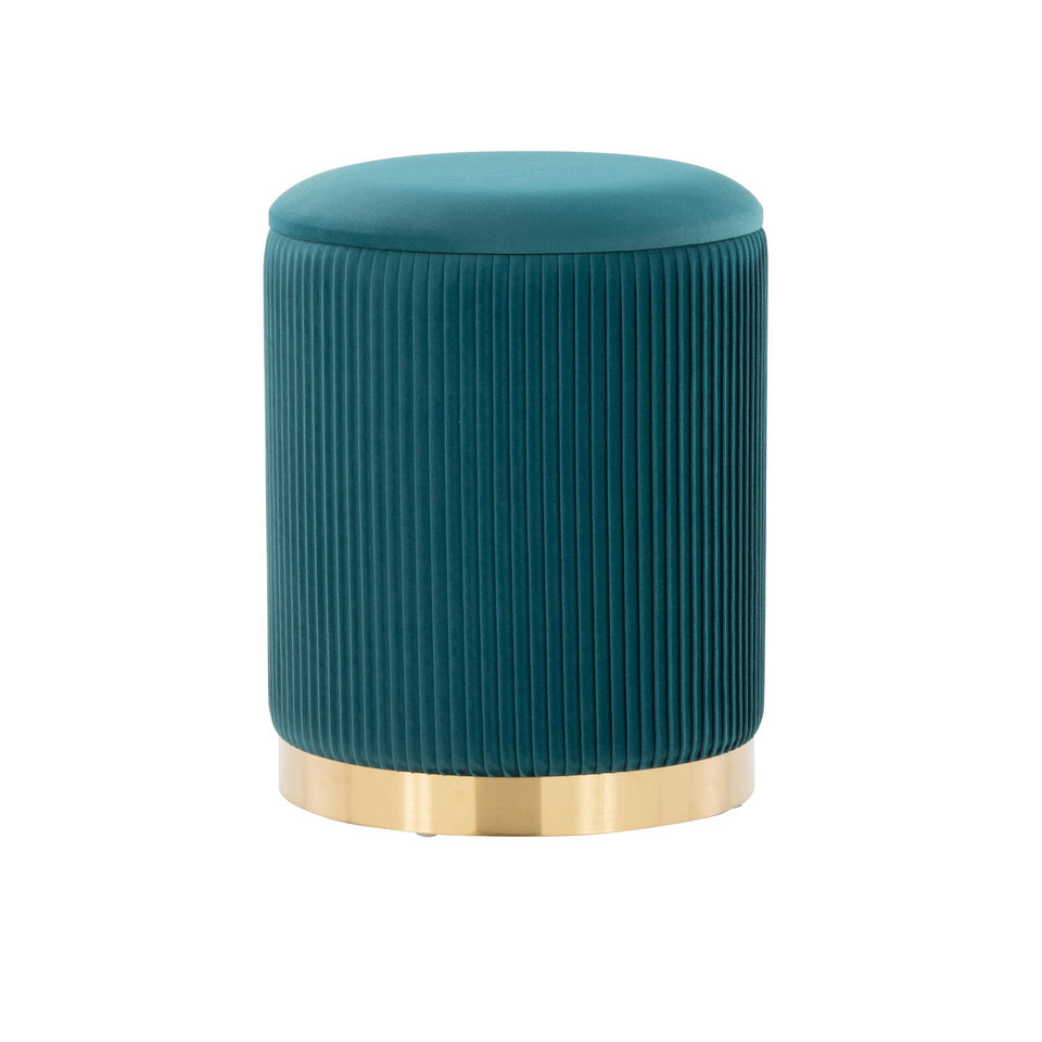Marla Nesting Pleated Ottoman Set