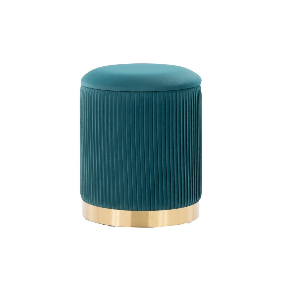 Marla Nesting Pleated Ottoman Set