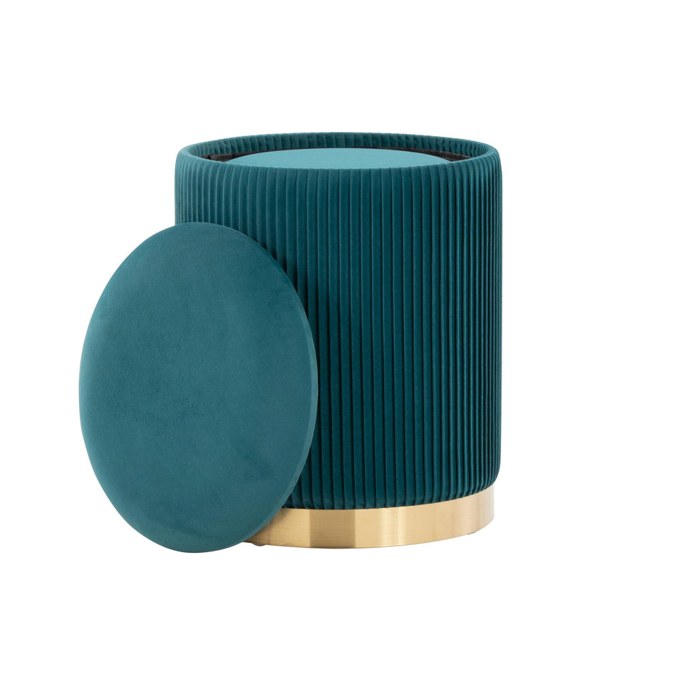 Marla Nesting Pleated Ottoman Set