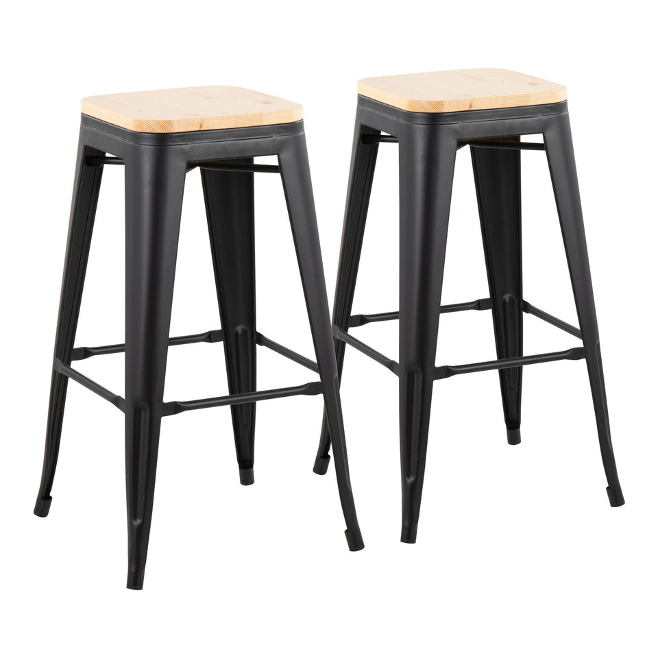 Oregon 30" Fixed-Height Barstool - Set of 2
