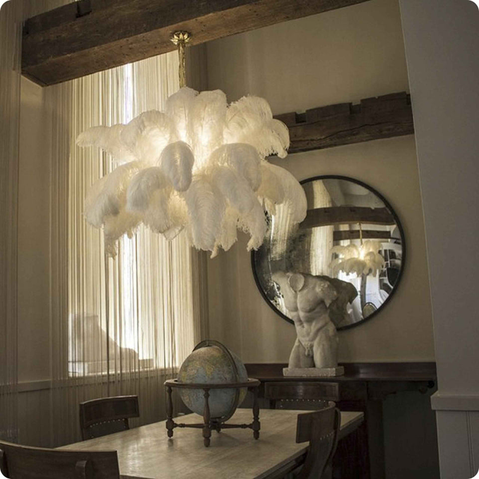Ostrich Feather Chandeliers