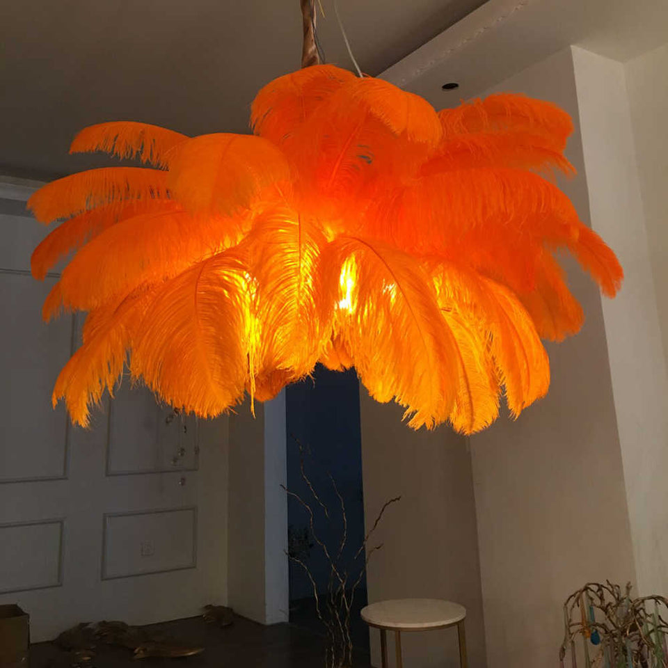 Ostrich Feather Chandeliers