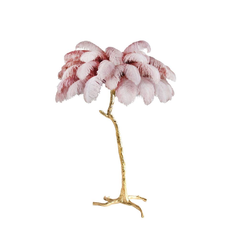 Ostrich Feather Floor Lamp