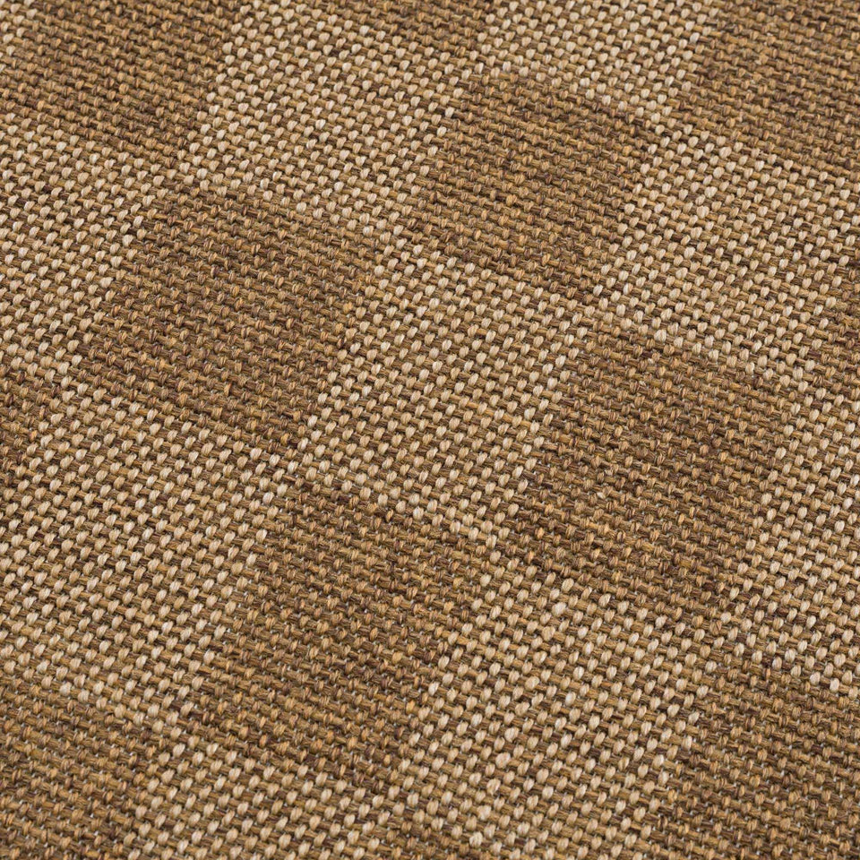 Kuval Checkered Brown Outdoor Rug