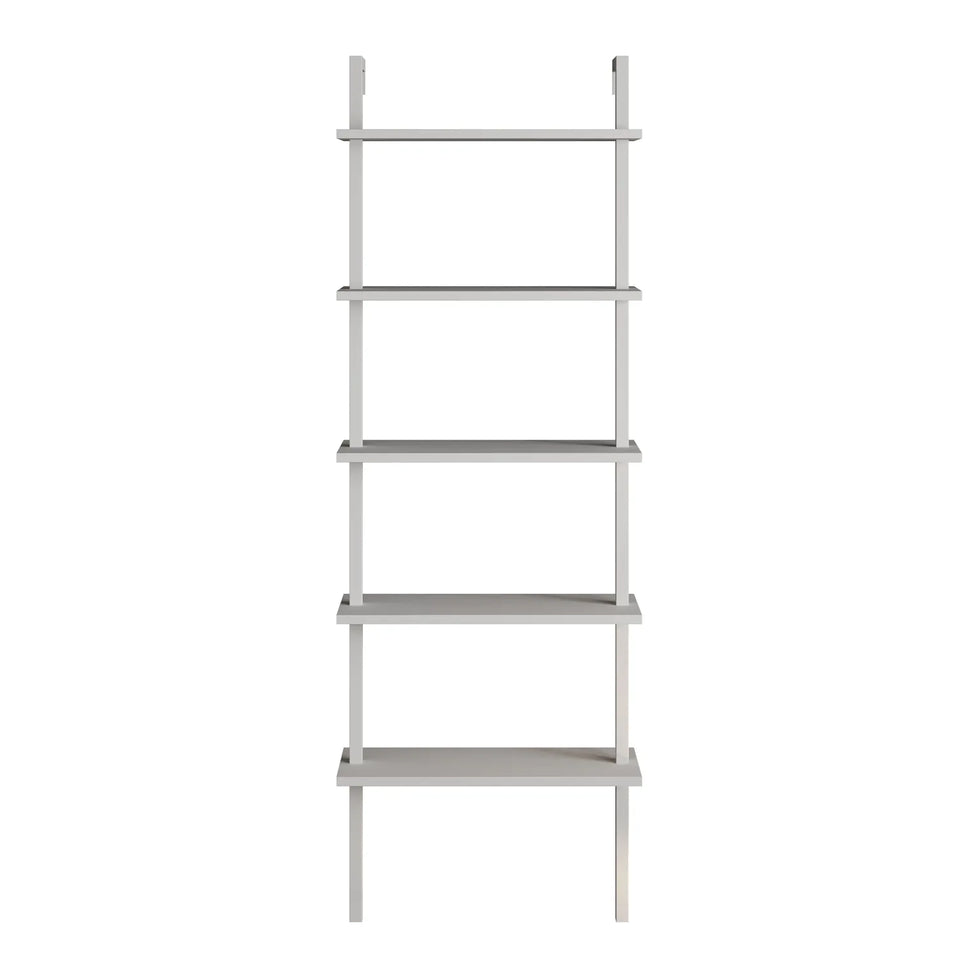 Piante 68 inches Tall Metal Manufactured Wood Accent Ladder Bookcase