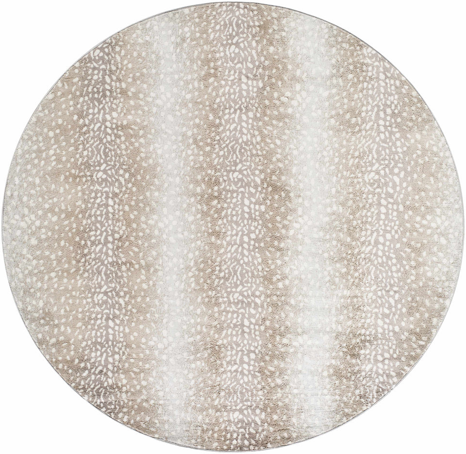 Pointblank Tan Leopard Print Rug