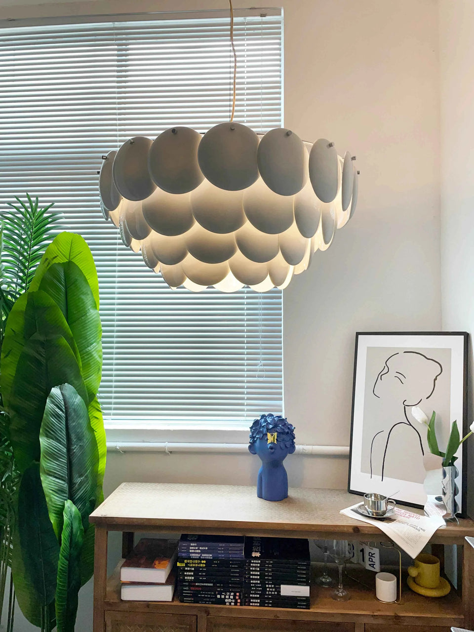 Pembridge White Ceramic Chandelier