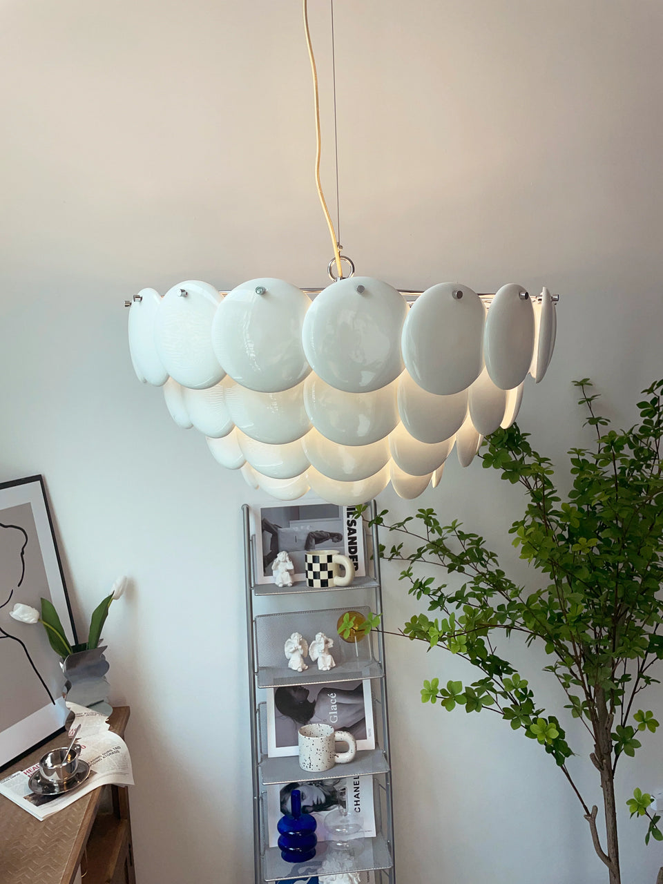 Pembridge White Ceramic Chandelier