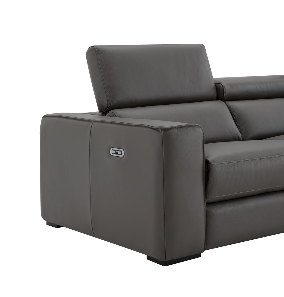 Picasso Love Seat In Dark Grey with console