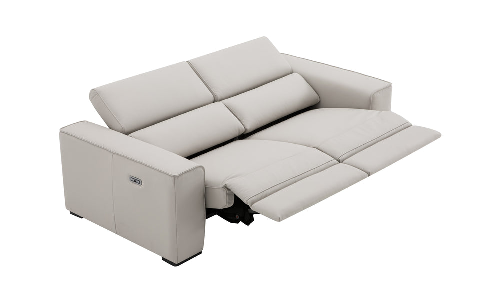 Picasso Love Seat In Silver Grey (no console)