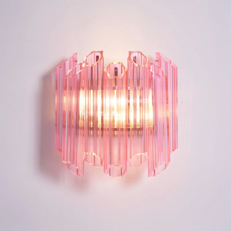 Pink Mirror Palermo Wall Light