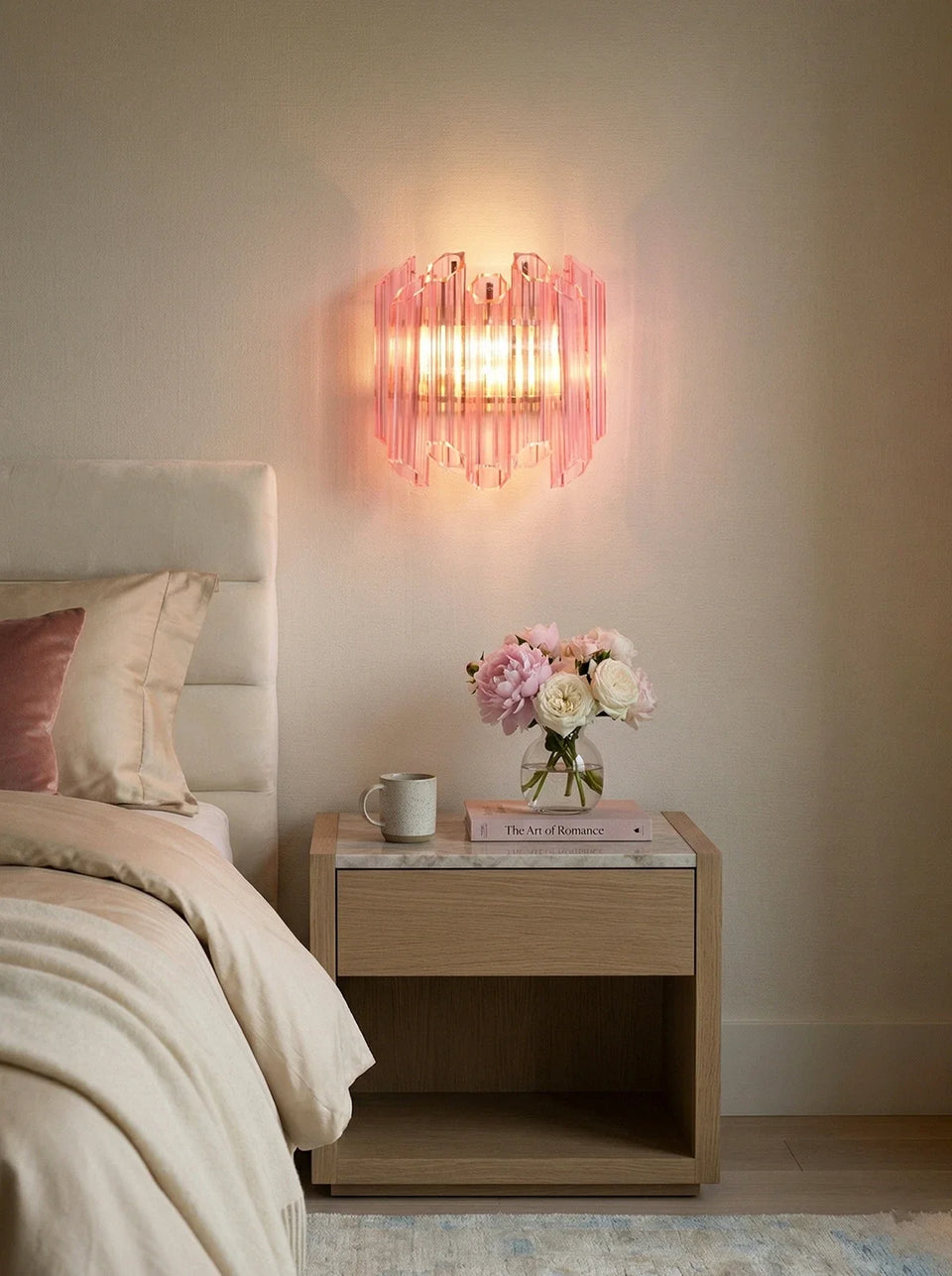 Pink Mirror Palermo Wall Light