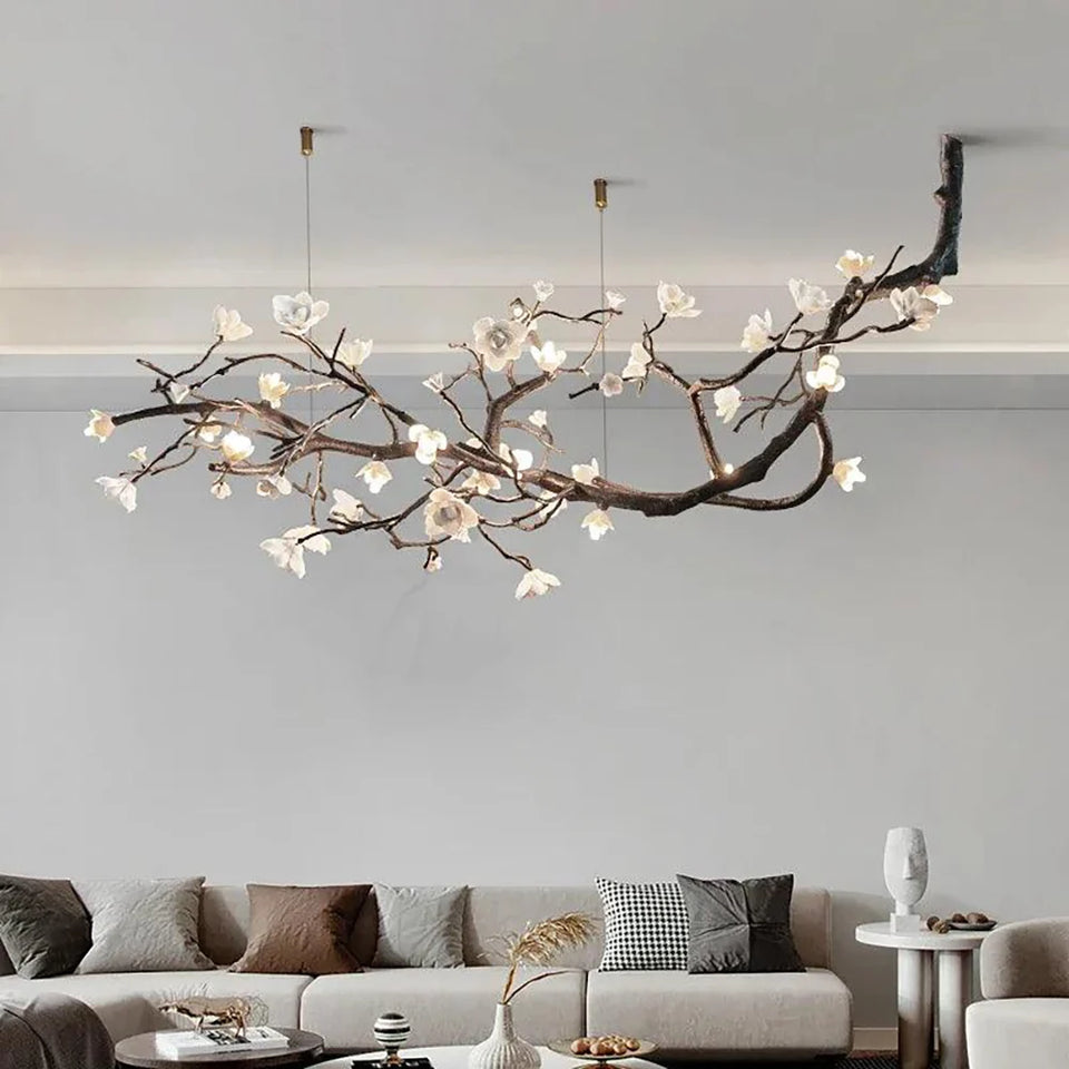 Plum Tree Branch Chandelier
