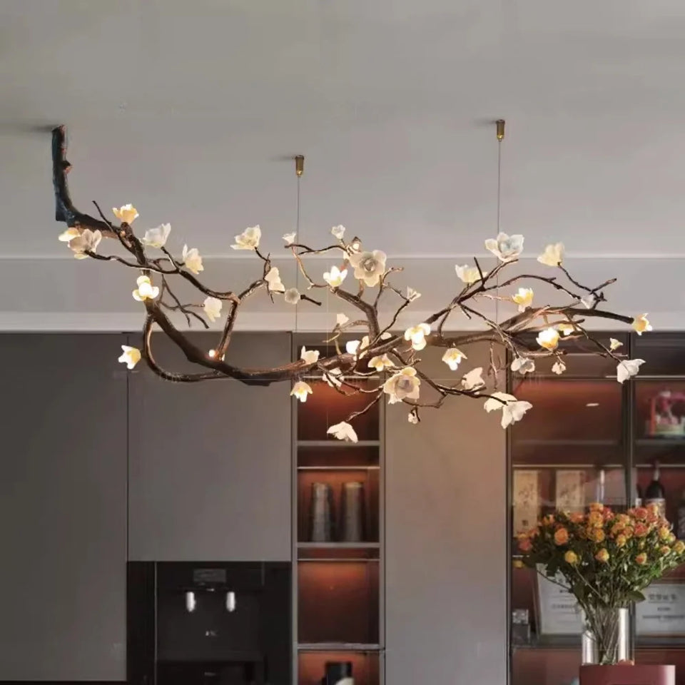 Plum Tree Branch Chandelier
