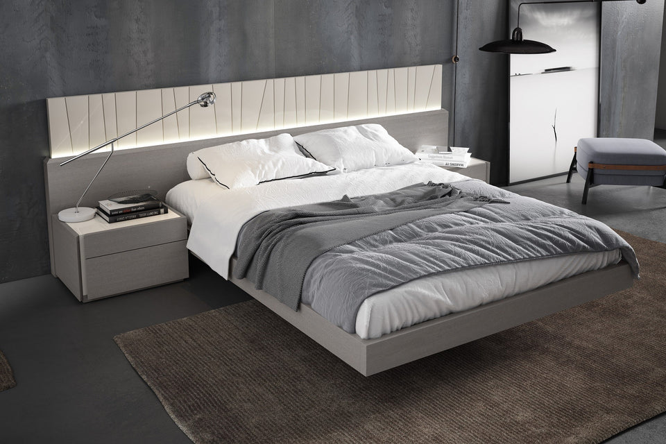 Porto Premium Bedroom Set in Grey