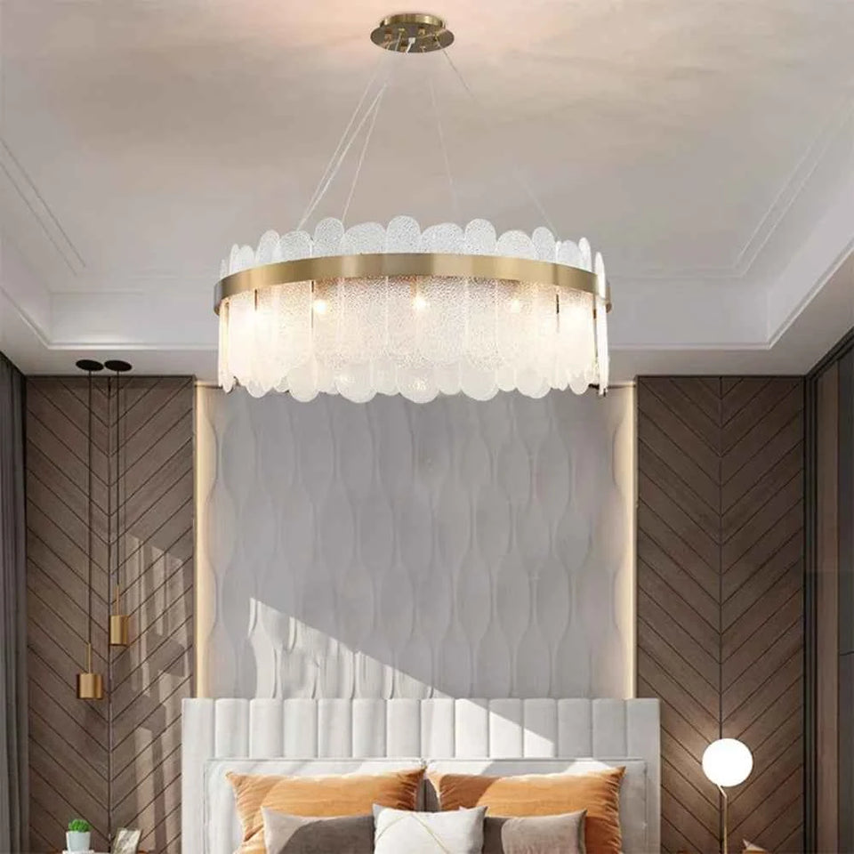 Preben Postmodern Glass Chandelier