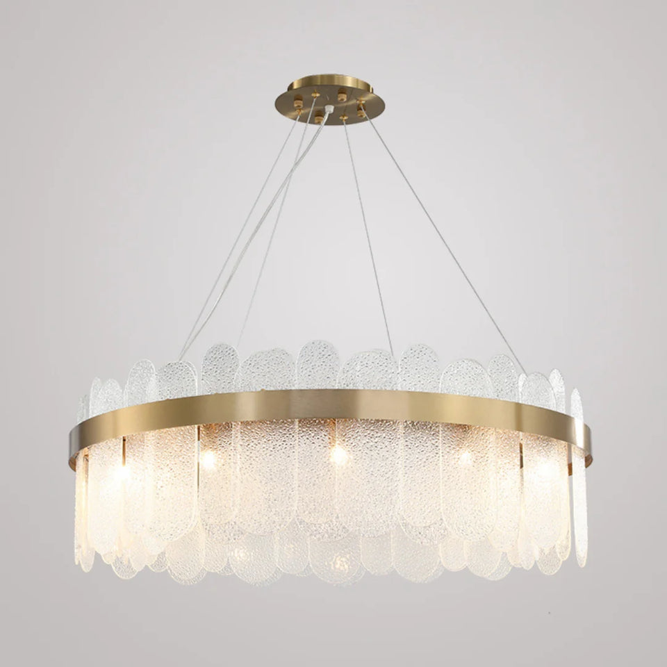 Preben Postmodern Glass Chandelier
