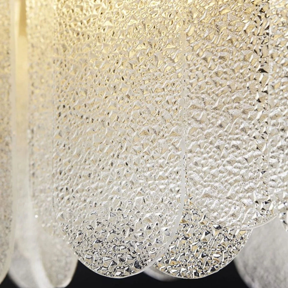 Preben Postmodern Glass Chandelier