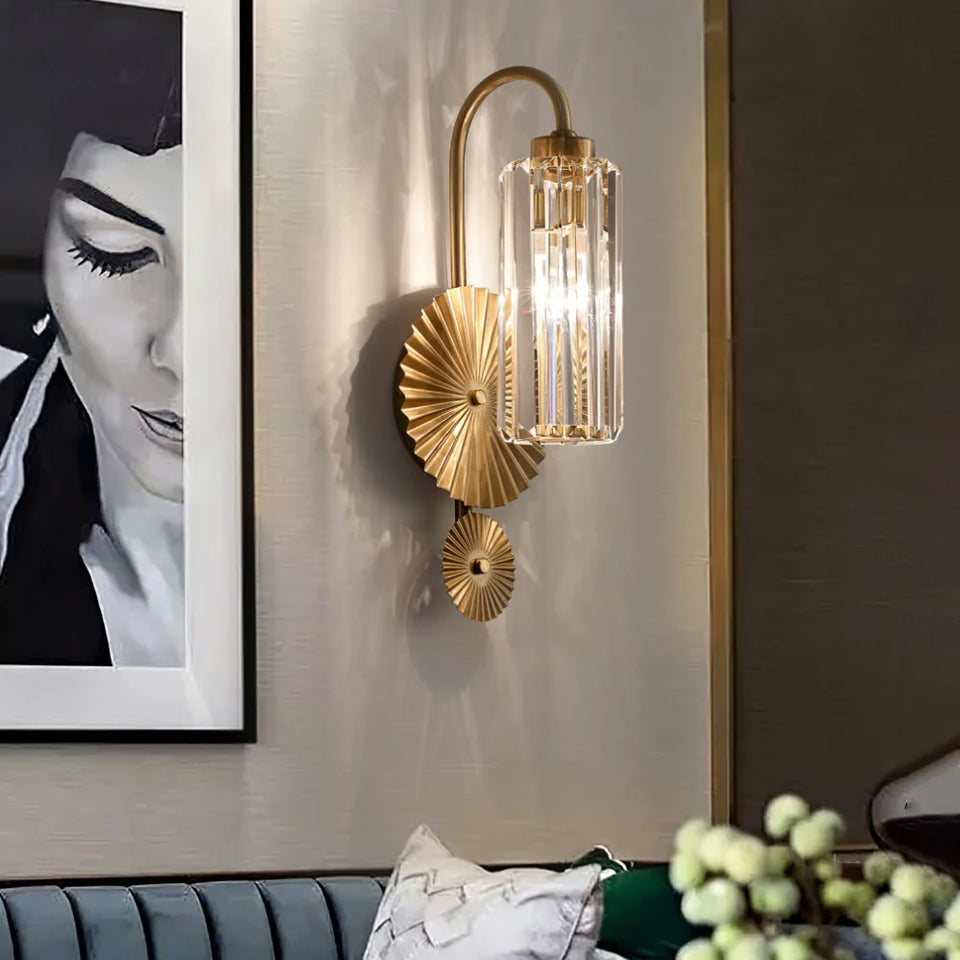 Prismatic Crystal Wall Light