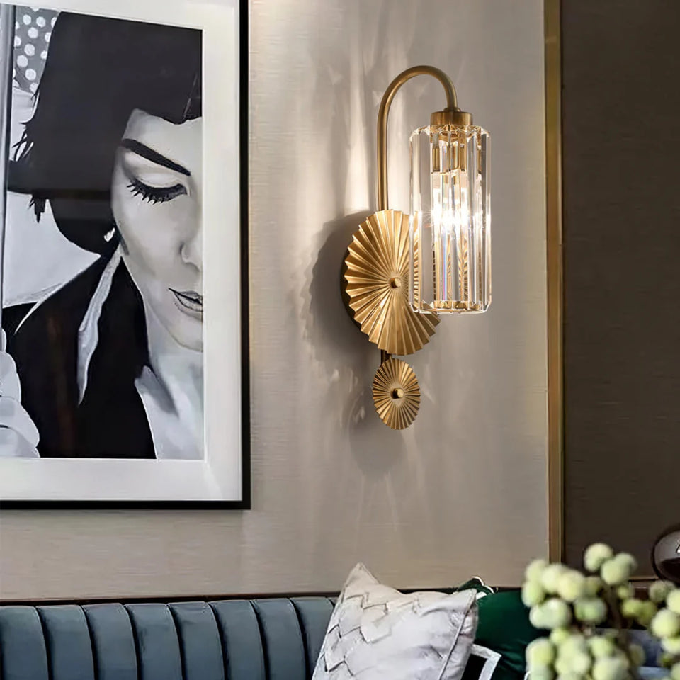 Prismatic Crystal Wall Light
