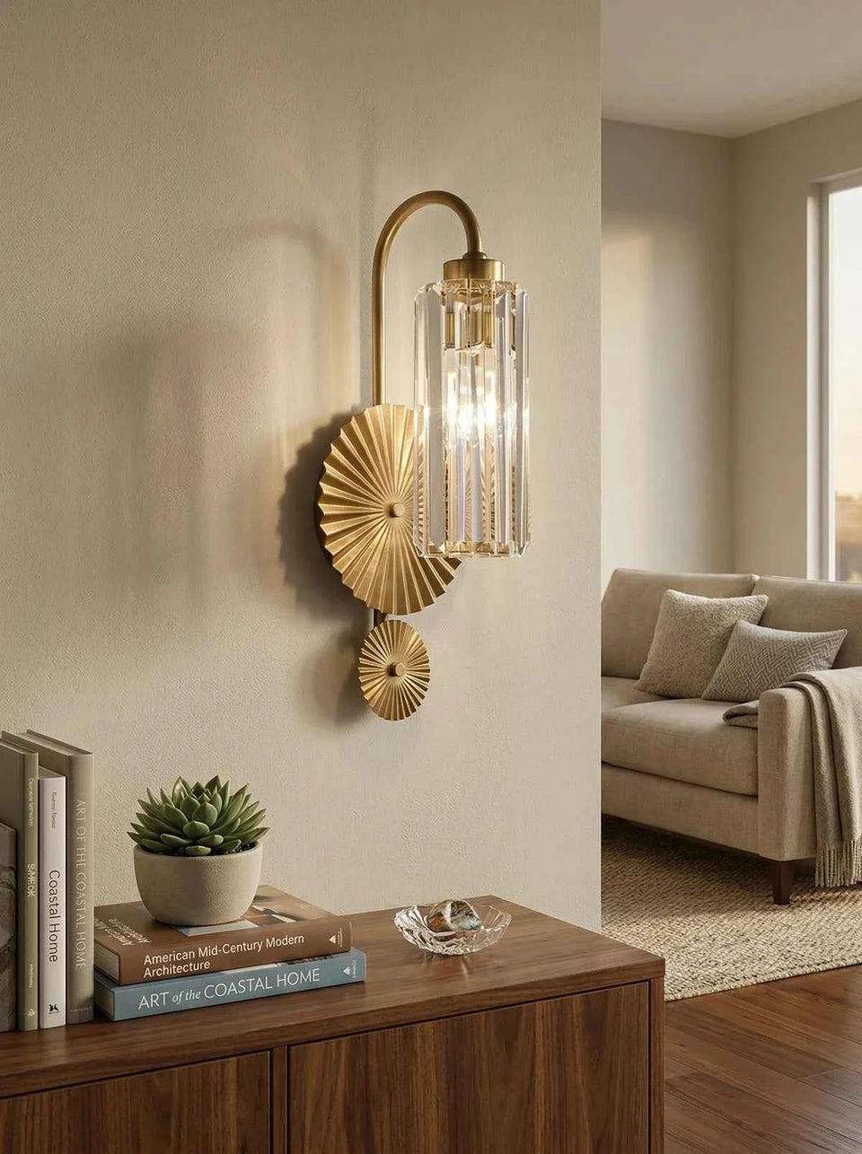 Prismatic Crystal Wall Light