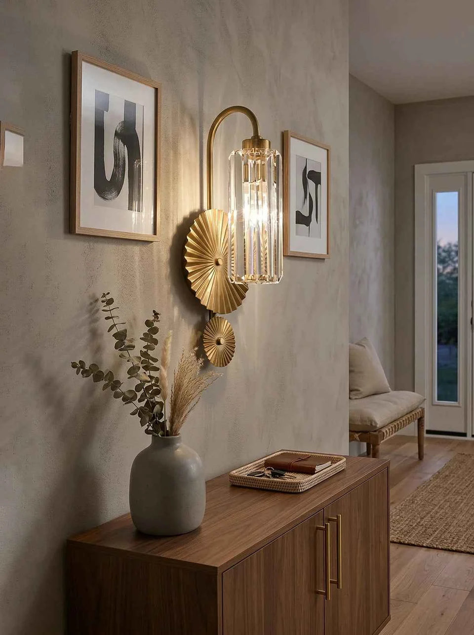 Prismatic Crystal Wall Light