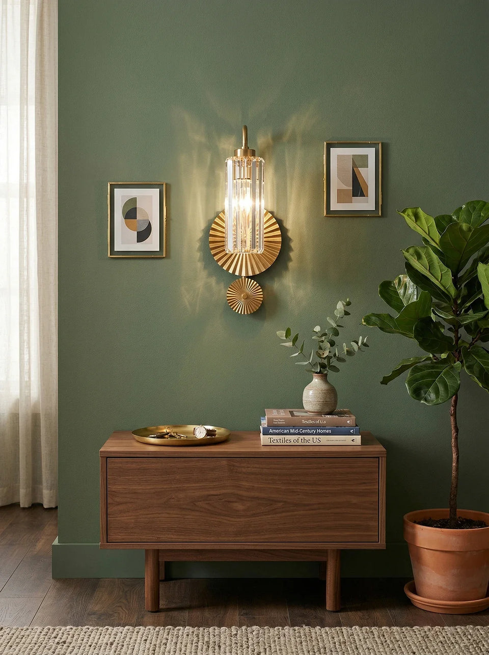 Prismatic Crystal Wall Light