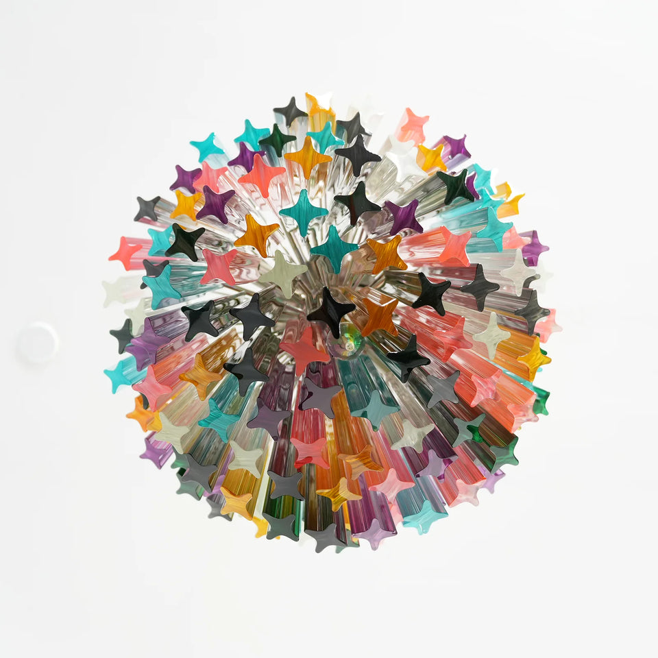 Calliope Multicolour Cut Glass Chandelier