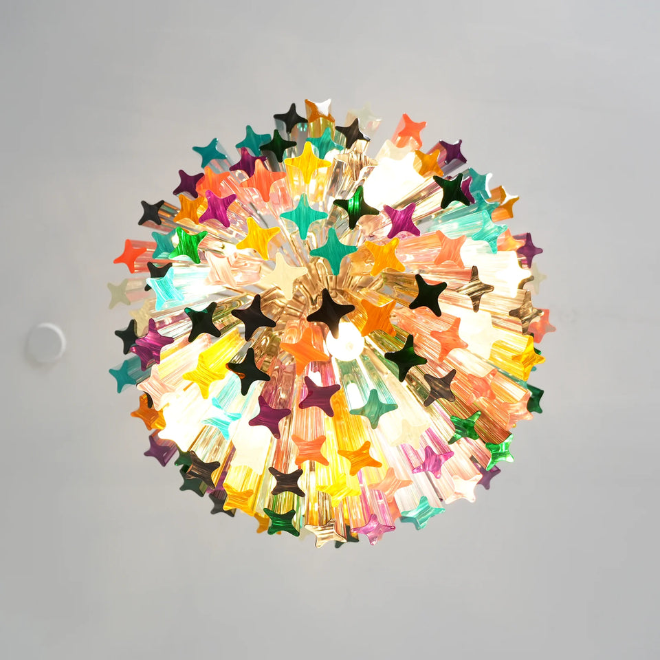 Calliope Multicolour Cut Glass Chandelier