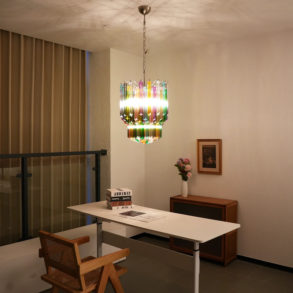 Calliope Multicolour Cut Glass Chandelier