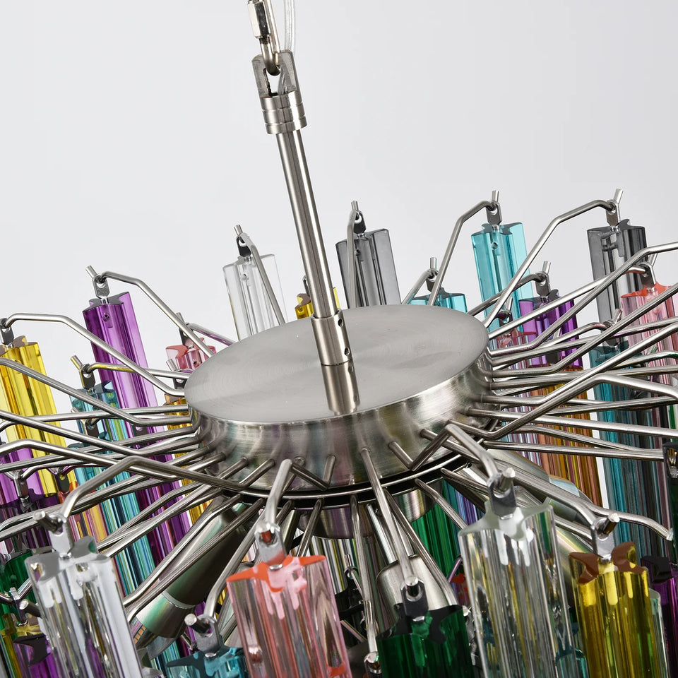 Calliope Multicolour Cut Glass Chandelier