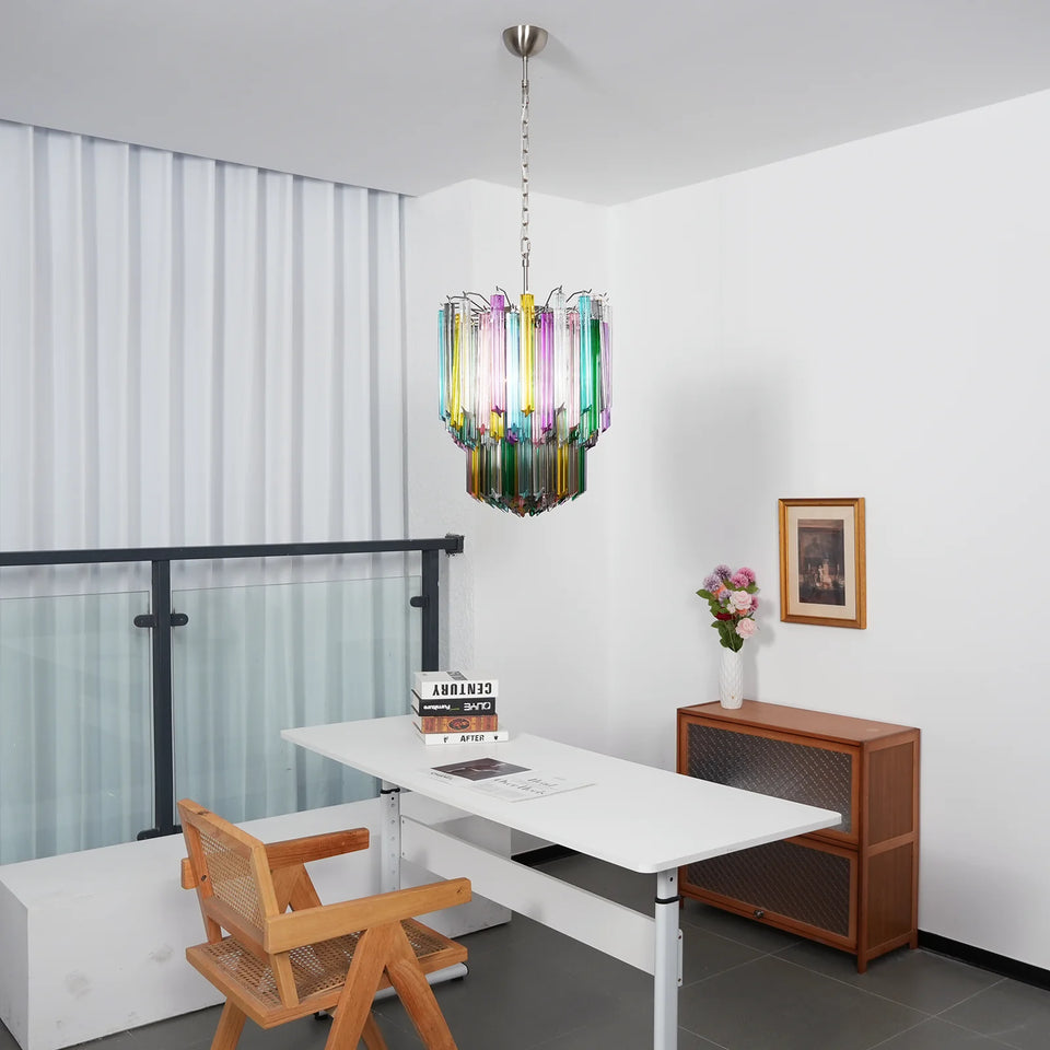 Calliope Multicolour Cut Glass Chandelier