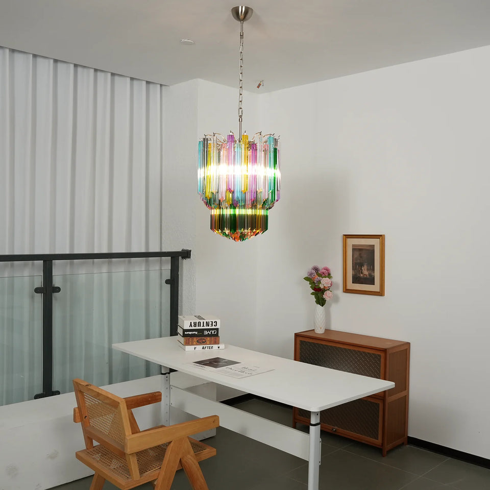 Calliope Multicolour Cut Glass Chandelier