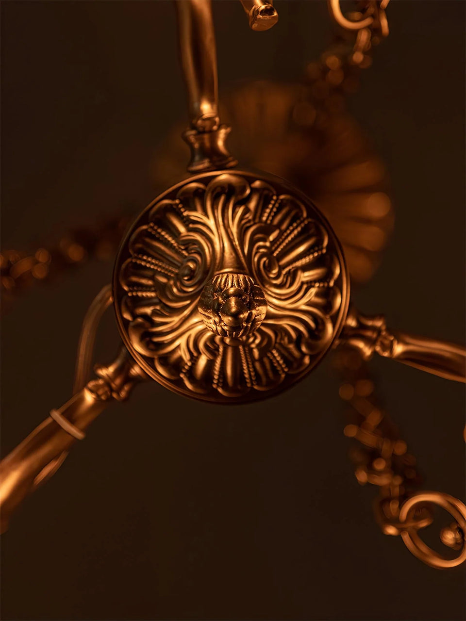 Putti Statuettes Brass Suspension