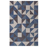 Blue White and Gray