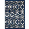 Ivory Moroccan Blue and Brown