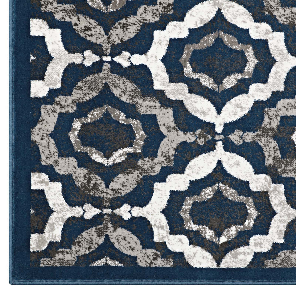 Kalinda Rustic Vintage Moroccan Trellis Area Rug by Modway