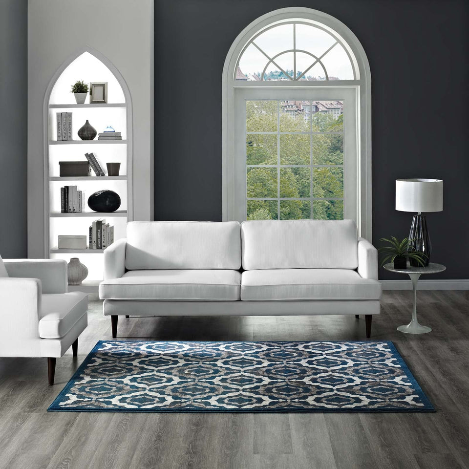 Kalinda Rustic Vintage Moroccan Trellis Area Rug by Modway