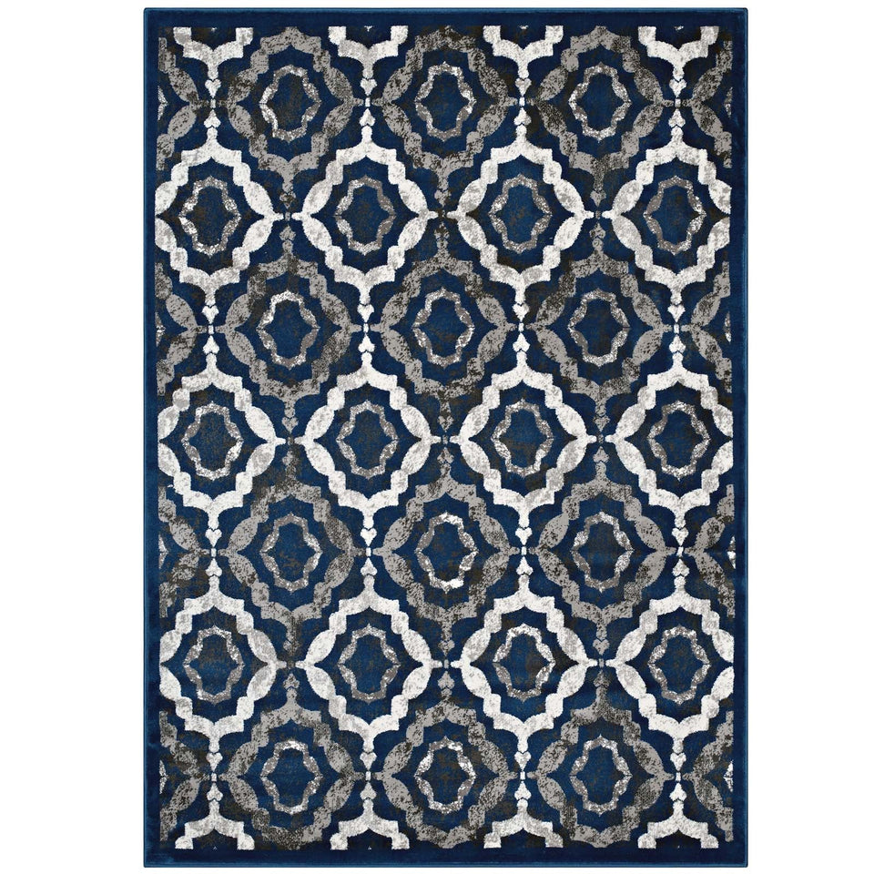 Kalinda Rustic Vintage Moroccan Trellis Area Rug by Modway