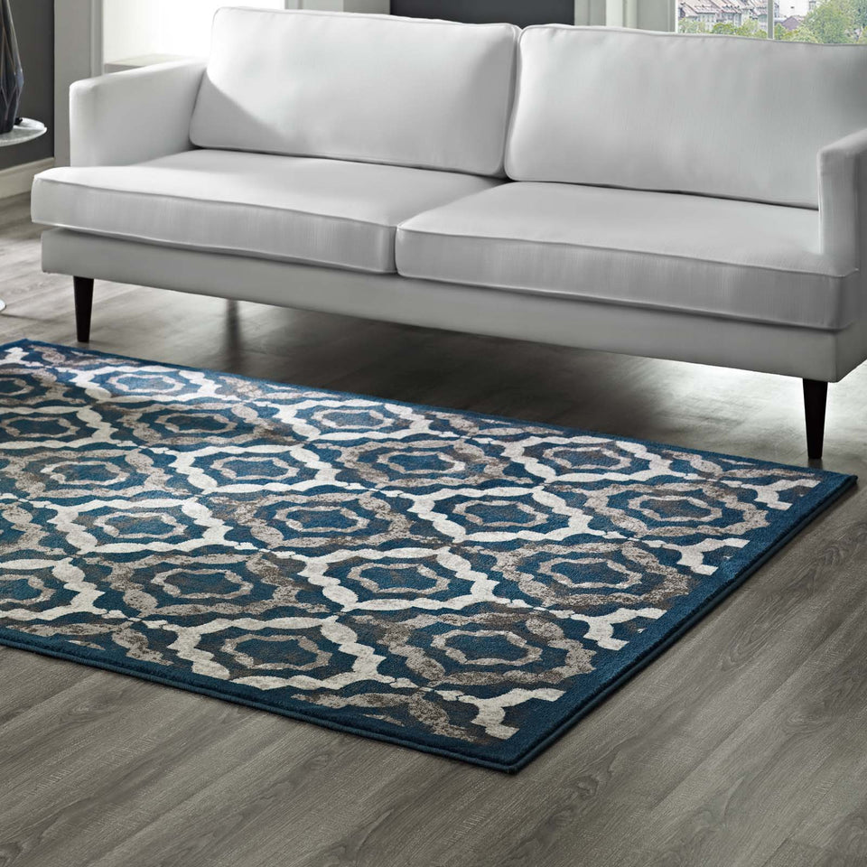 Kalinda Rustic Vintage Moroccan Trellis Area Rug by Modway