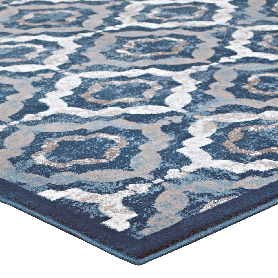 Kalinda Rustic Vintage Moroccan Trellis Area Rug by Modway