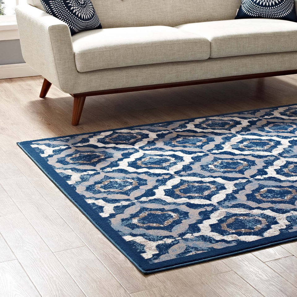 Kalinda Rustic Vintage Moroccan Trellis Area Rug by Modway
