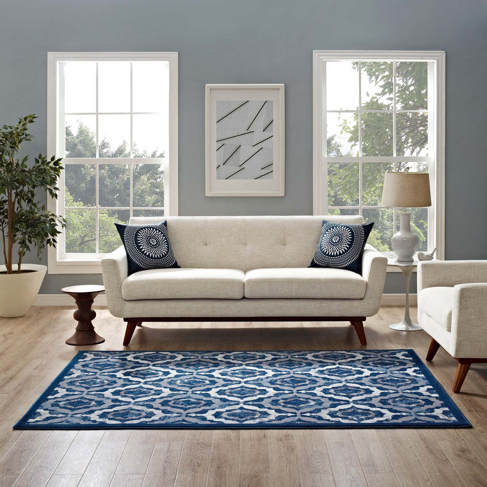Kalinda Rustic Vintage Moroccan Trellis Area Rug by Modway